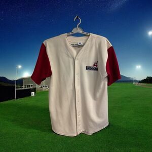 Vintage‎ Logo 7 Cleveland Indians Baseball Jersey Mens Size L Made In USA